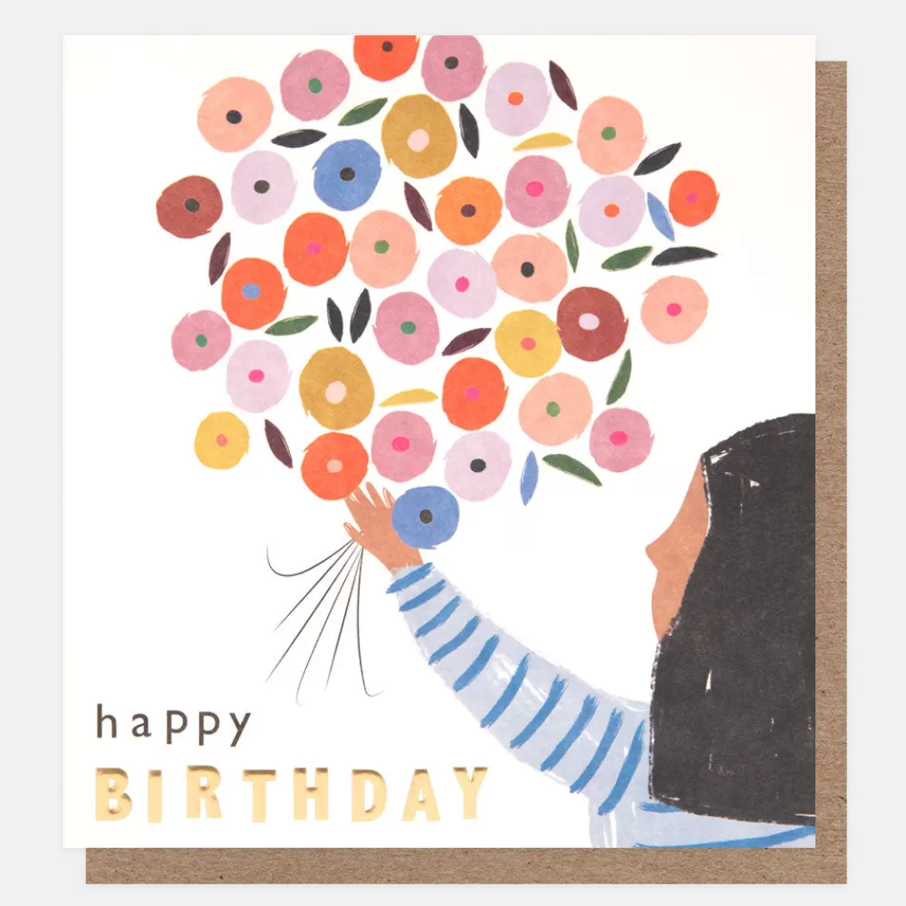 Flower Bouquet Happy Birthday Card>Caroline Gardner Fashion