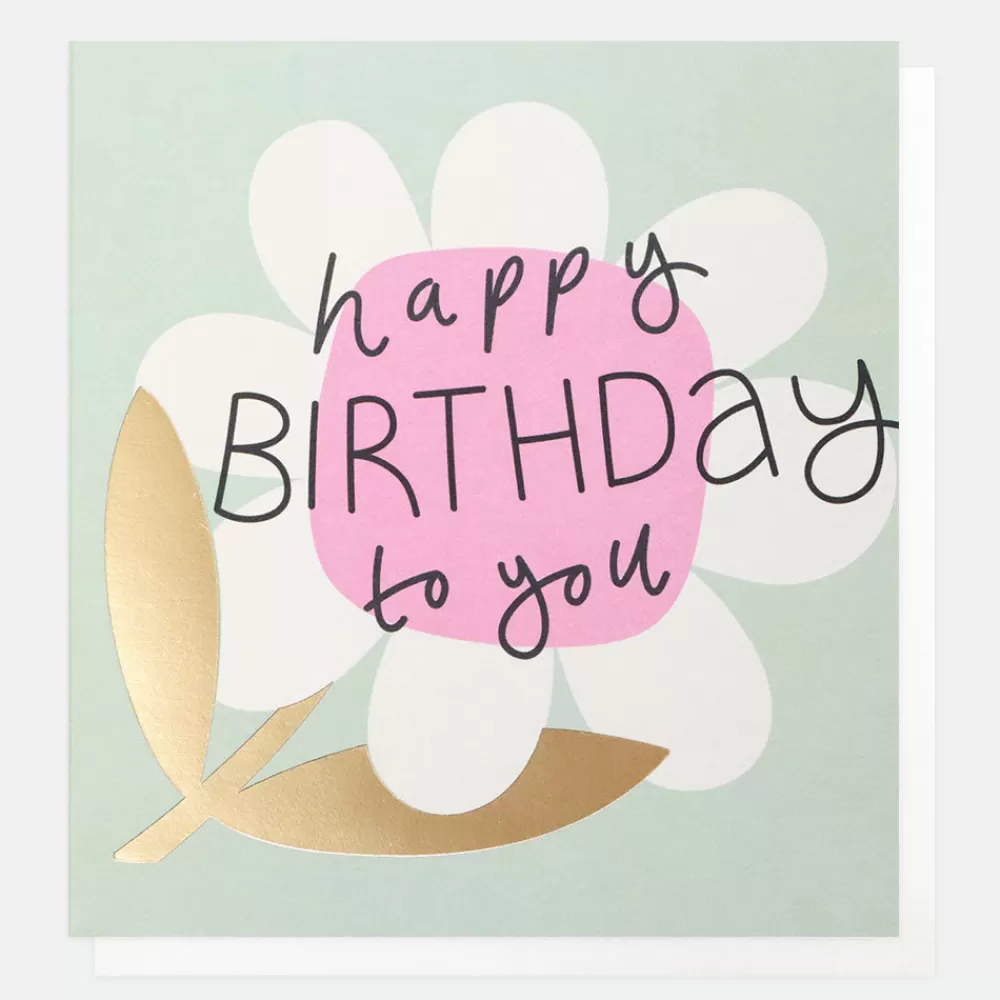 Flower Happy Birthday Card>Caroline Gardner Shop