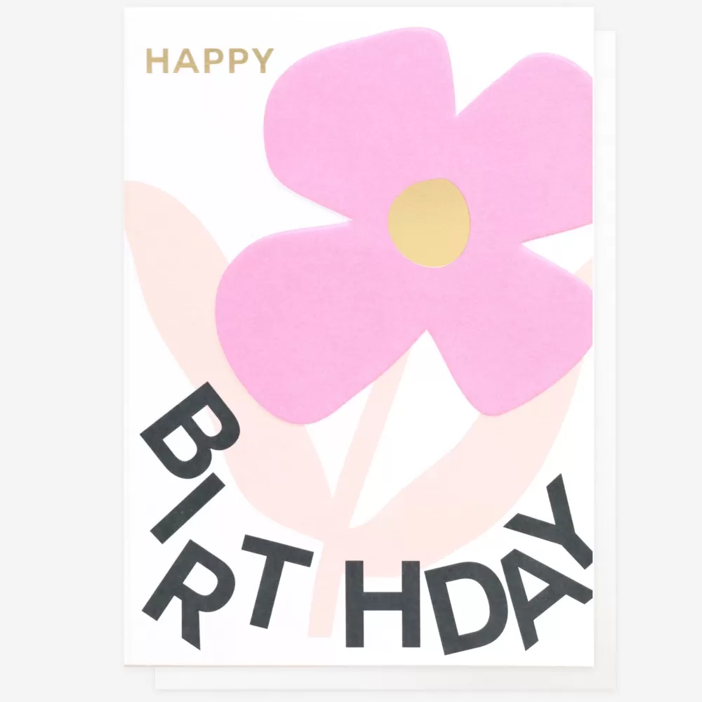 Flower Happy Birthday Card>Caroline Gardner Online