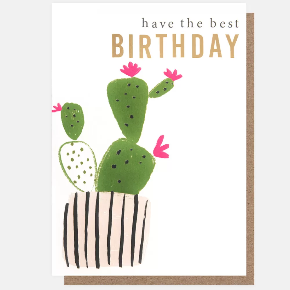 Flowering Cactus Best Birthday Card>Caroline Gardner Cheap