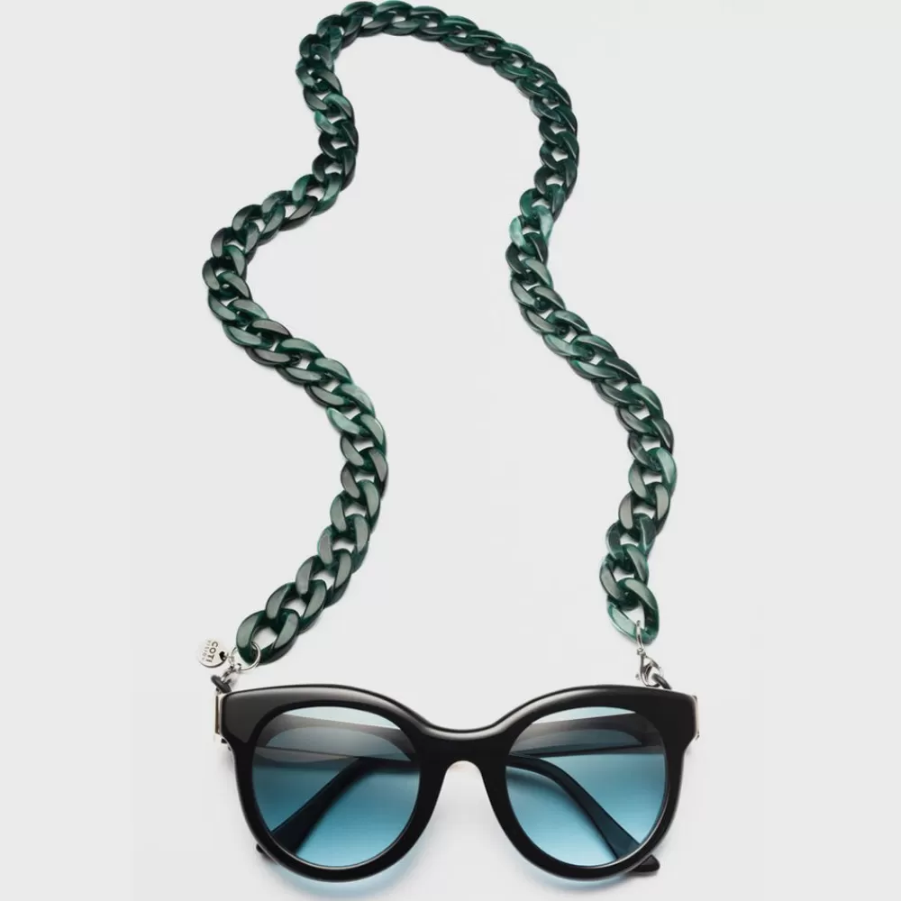 Forest Green Glasses Chain>Caroline Gardner Hot