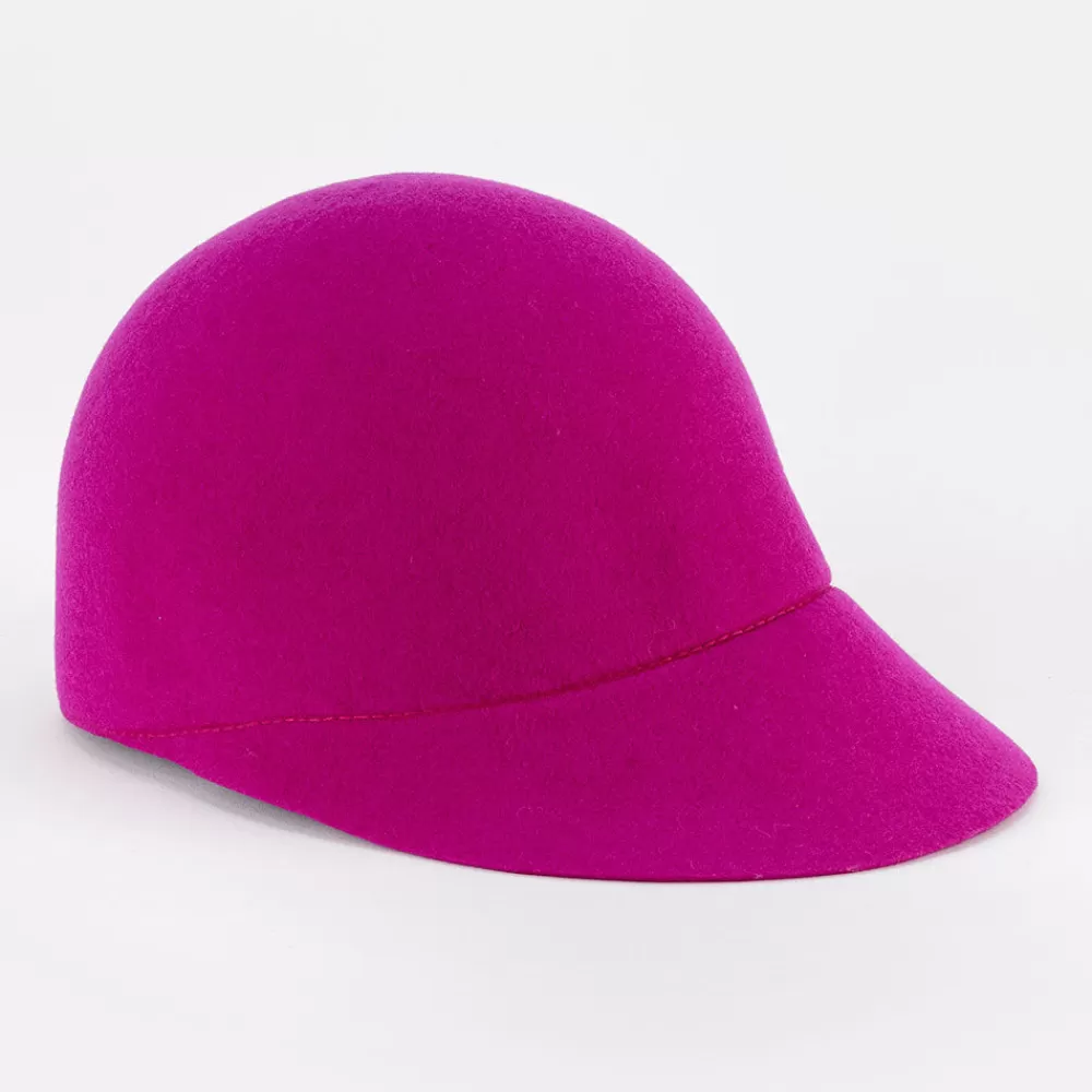 Fuschia Merino Riding Hat>Caroline Gardner Cheap