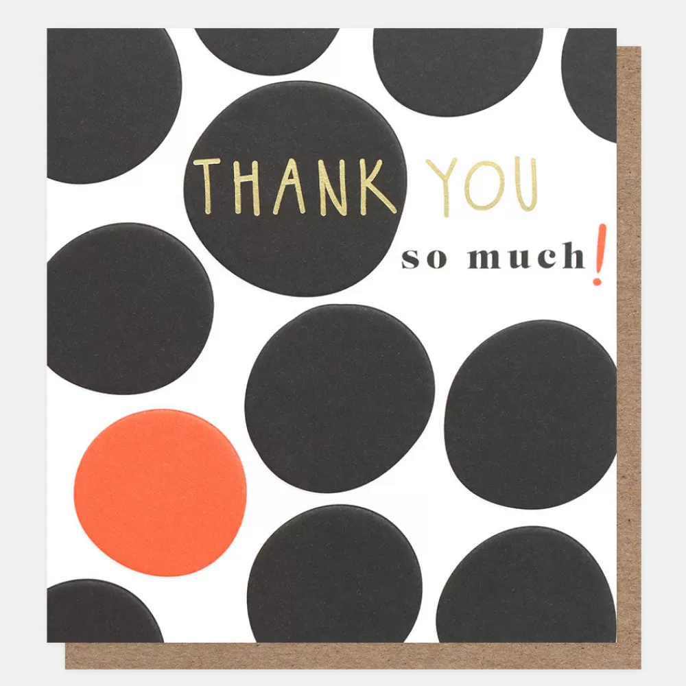 Giant Spot Thank You Card>Caroline Gardner Fashion