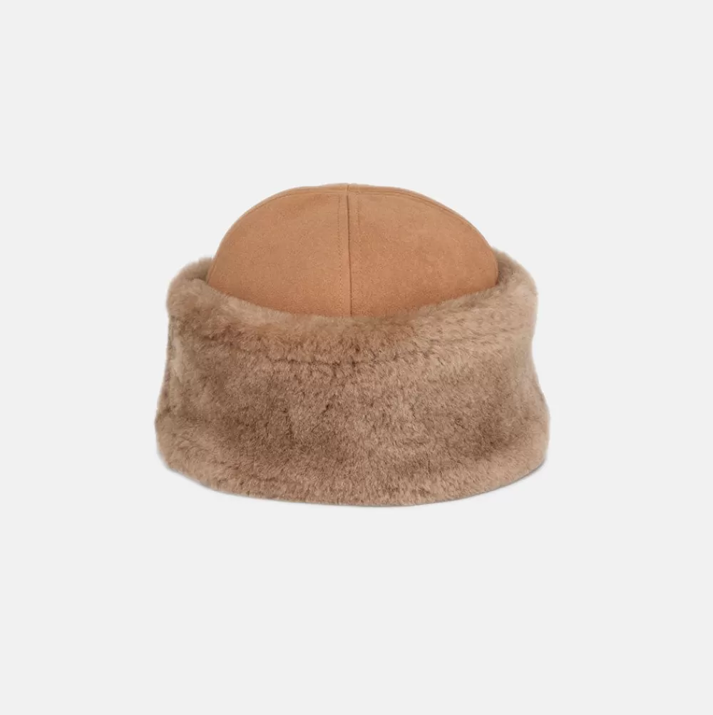 Ginger Suede & Shearling Hat>Caroline Gardner Best Sale