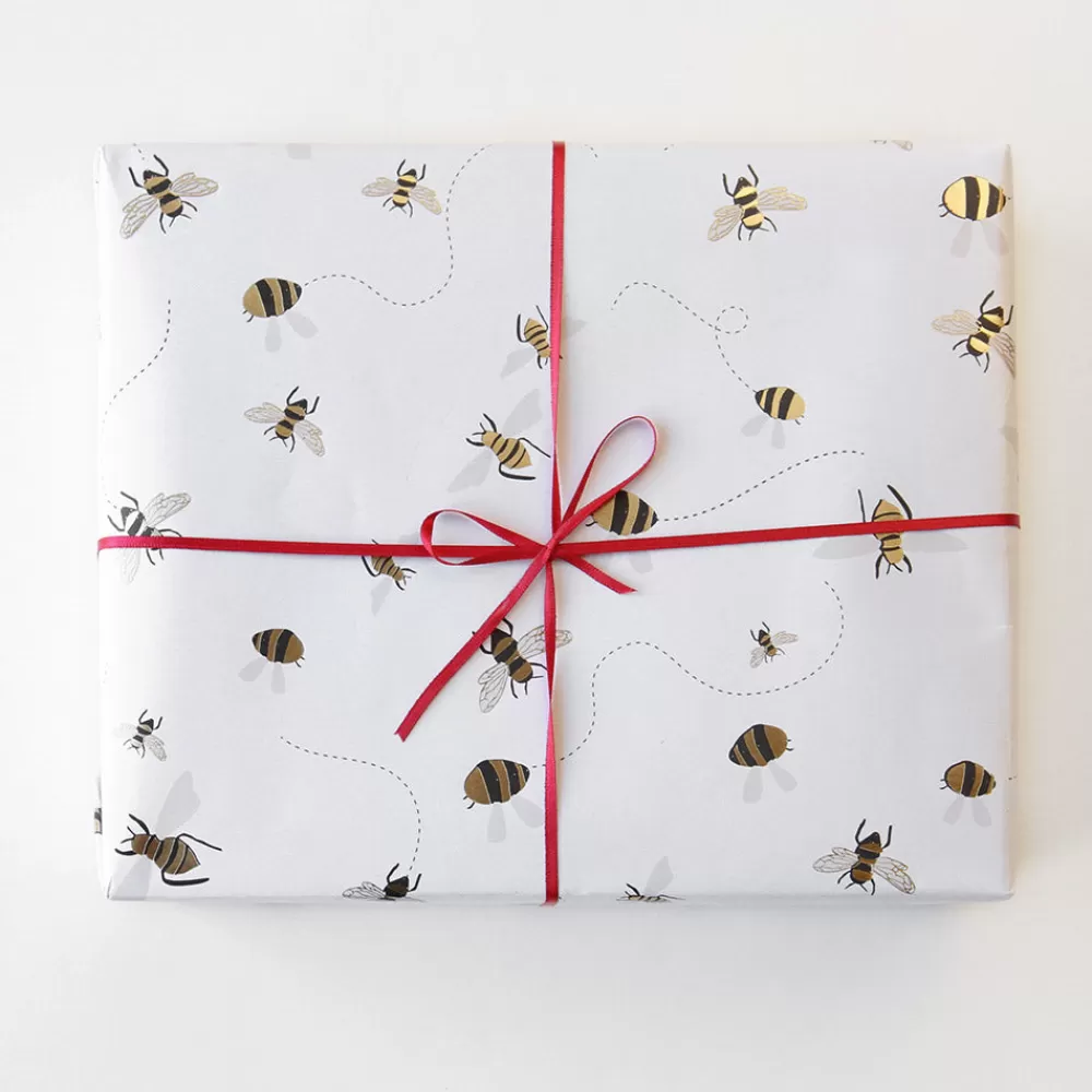 Gold Foil Bee Wrapping Paper>Caroline Gardner Cheap