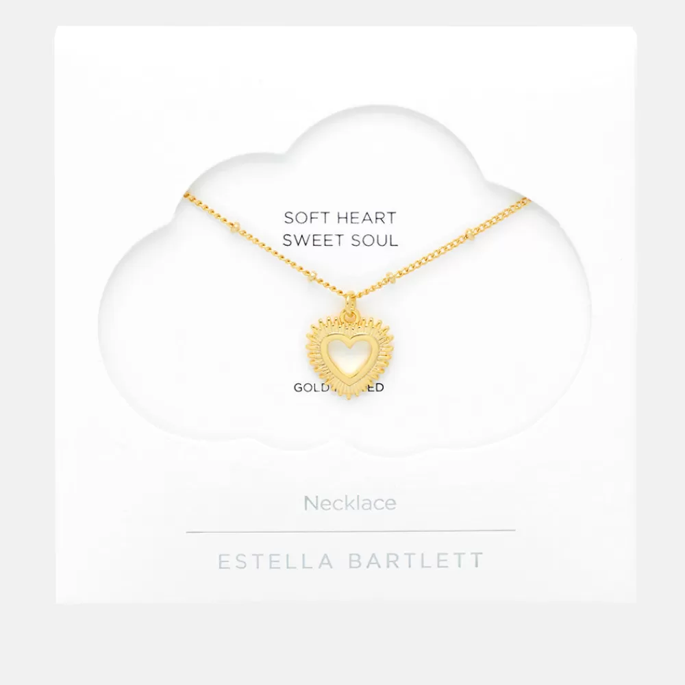 Gold Heartburst Pendant Necklace>Caroline Gardner Cheap