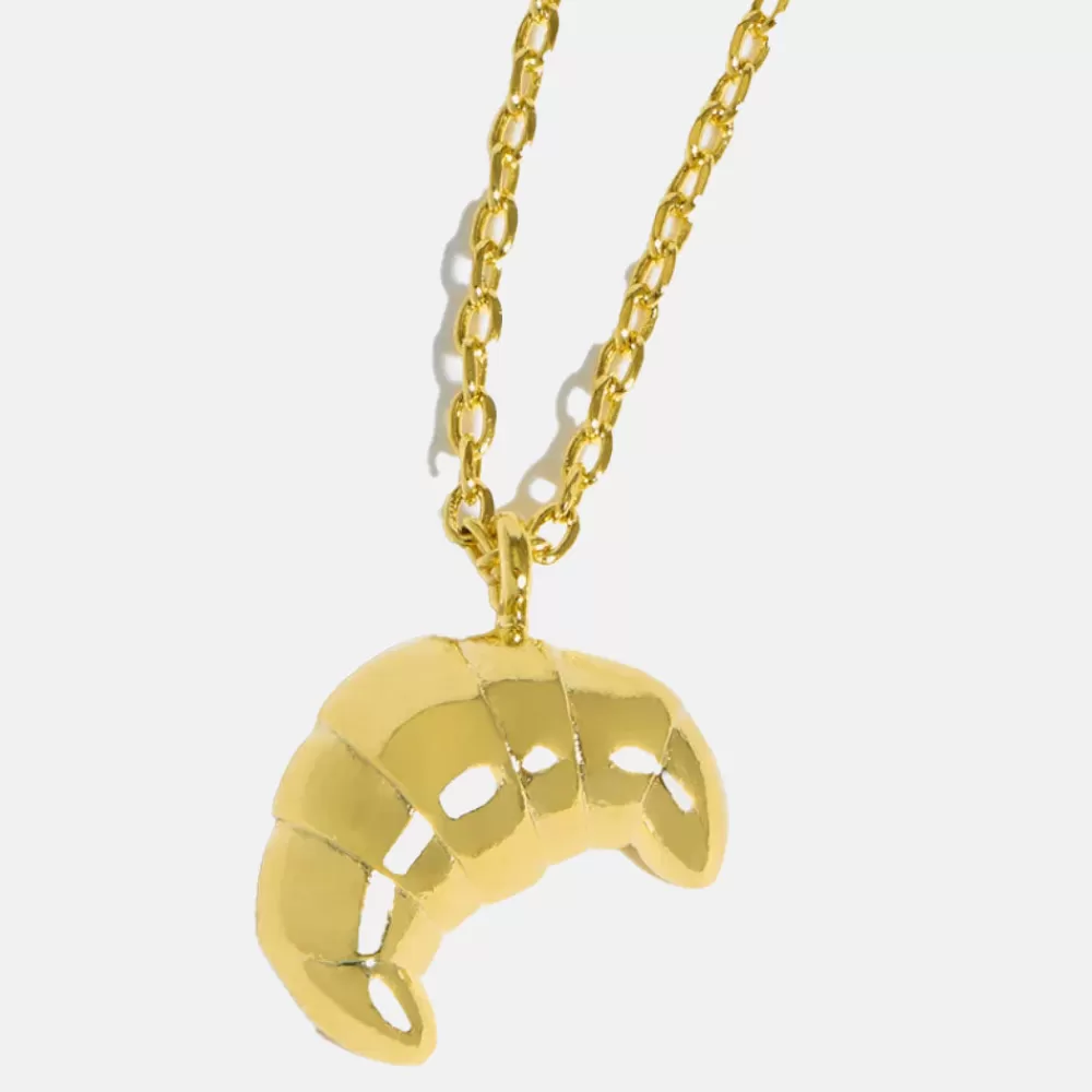 Gold Plated Croissant Necklace>Caroline Gardner Cheap