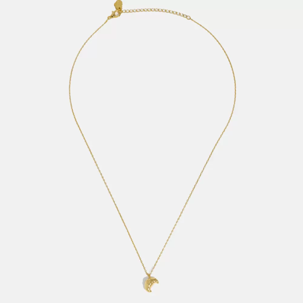 Gold Plated Croissant Necklace>Caroline Gardner Cheap