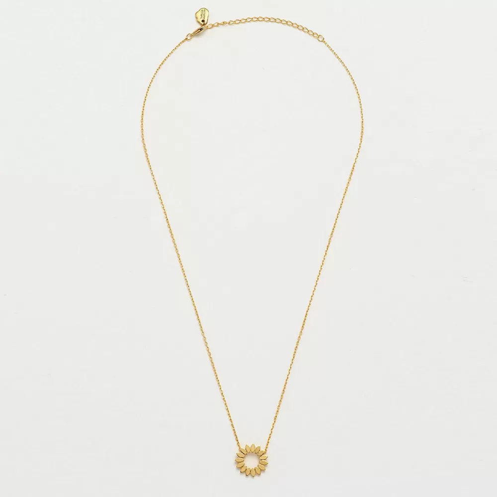 Gold Plated Floral Necklace>Caroline Gardner Best Sale