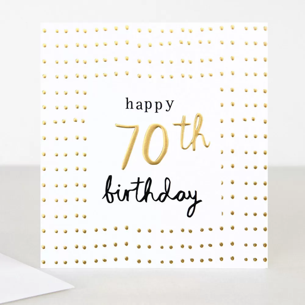 Gold 70th Birthday Card>Caroline Gardner Best Sale