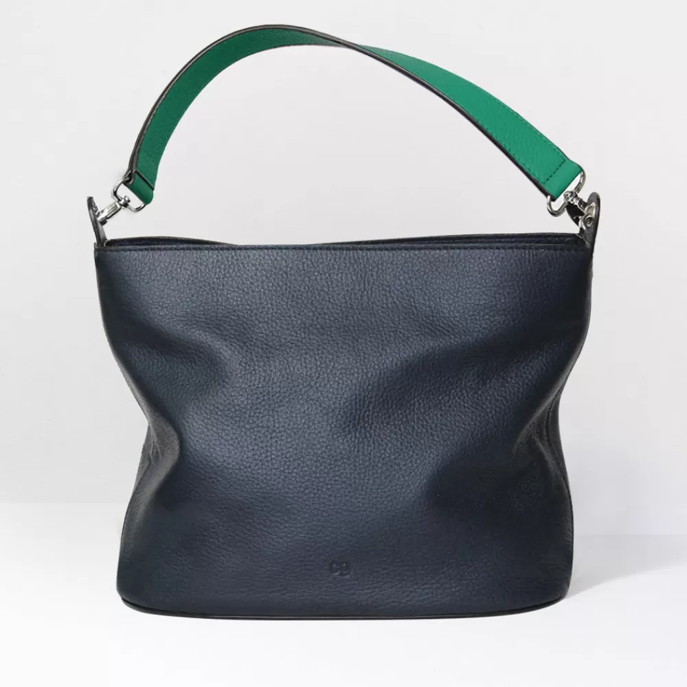 Green Leather Short Handbag Strap>Caroline Gardner Shop