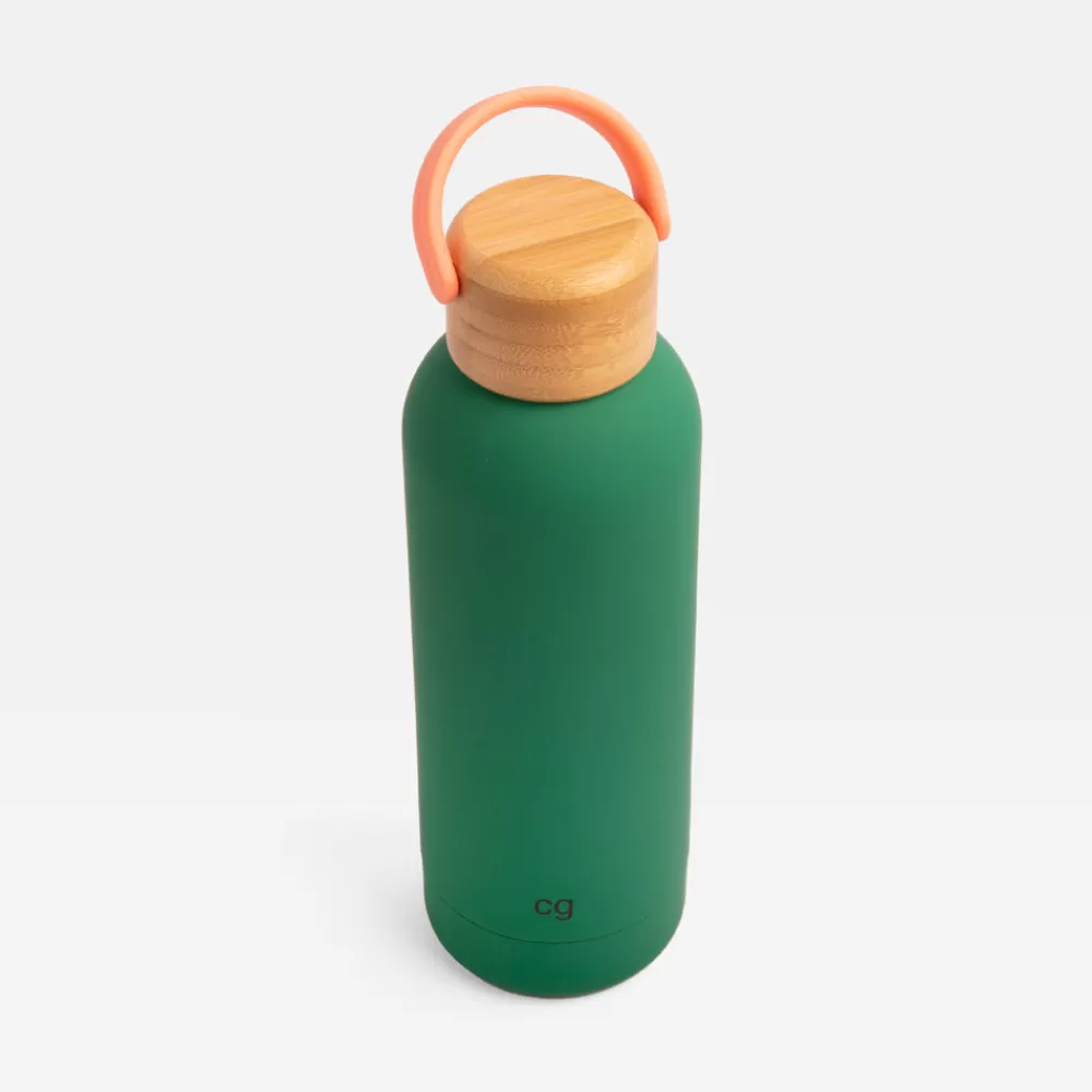 Green Metal Water Bottle>Caroline Gardner Store