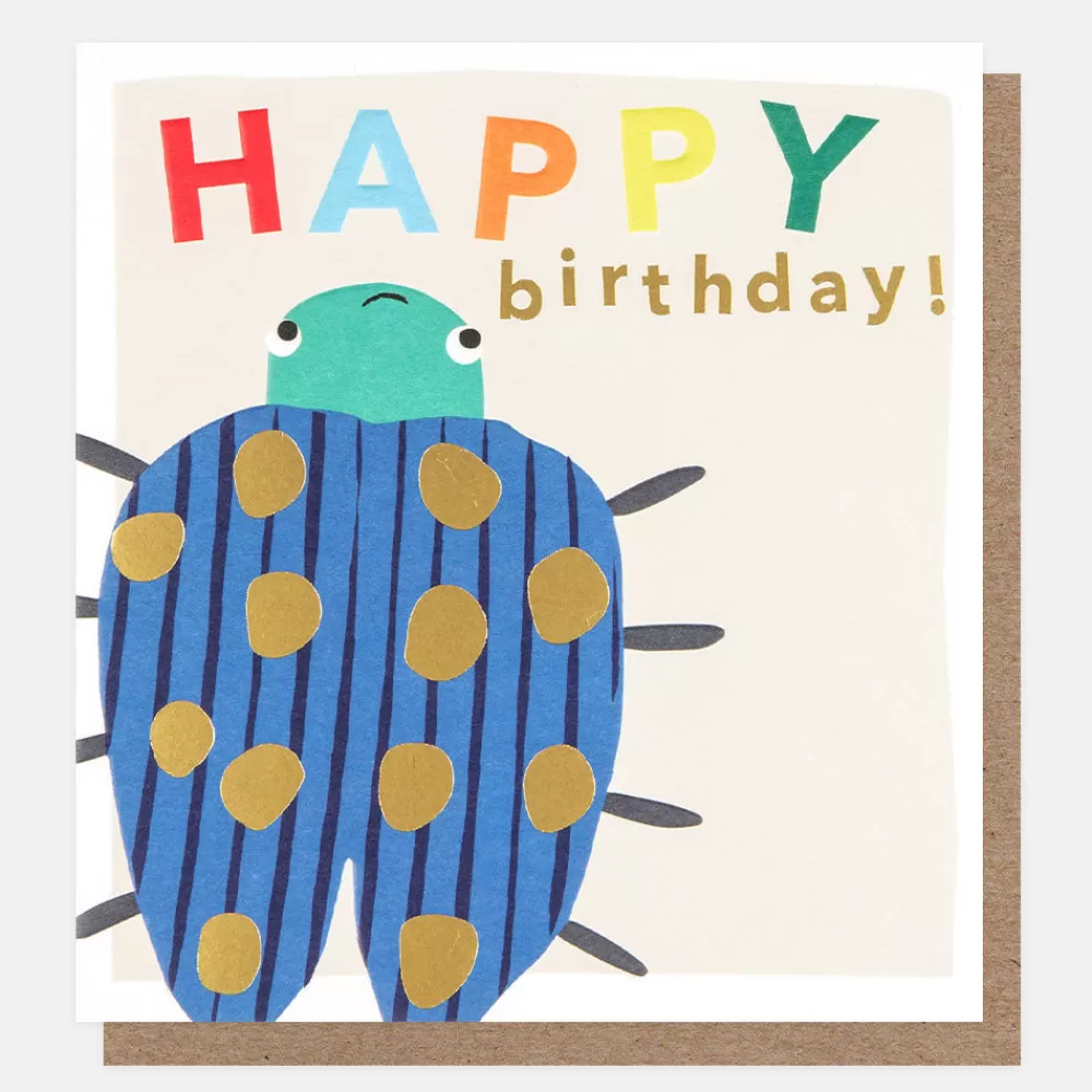 Happy Birthday Beetle Birthday Card>Caroline Gardner Cheap