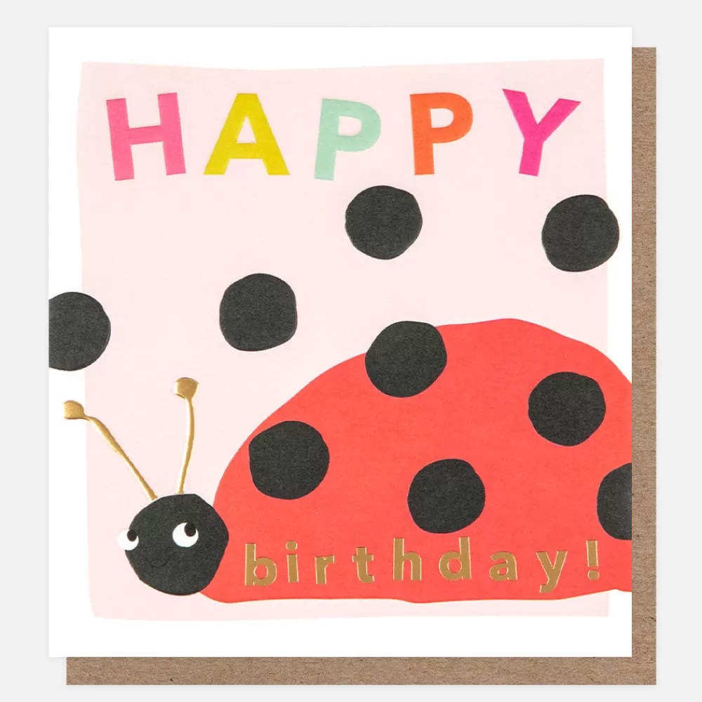 Happy Birthday Ladybird Birthday Card>Caroline Gardner Fashion