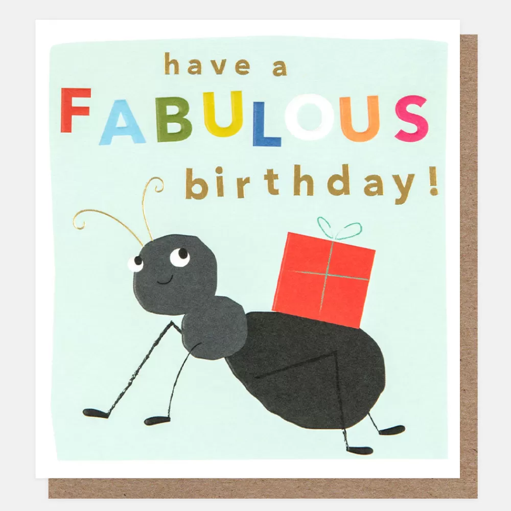 Have A Fabulous Birthday Ant Birthday Card>Caroline Gardner Store