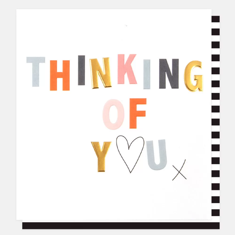 Heart & Kiss Thinking Of You Card>Caroline Gardner Flash Sale