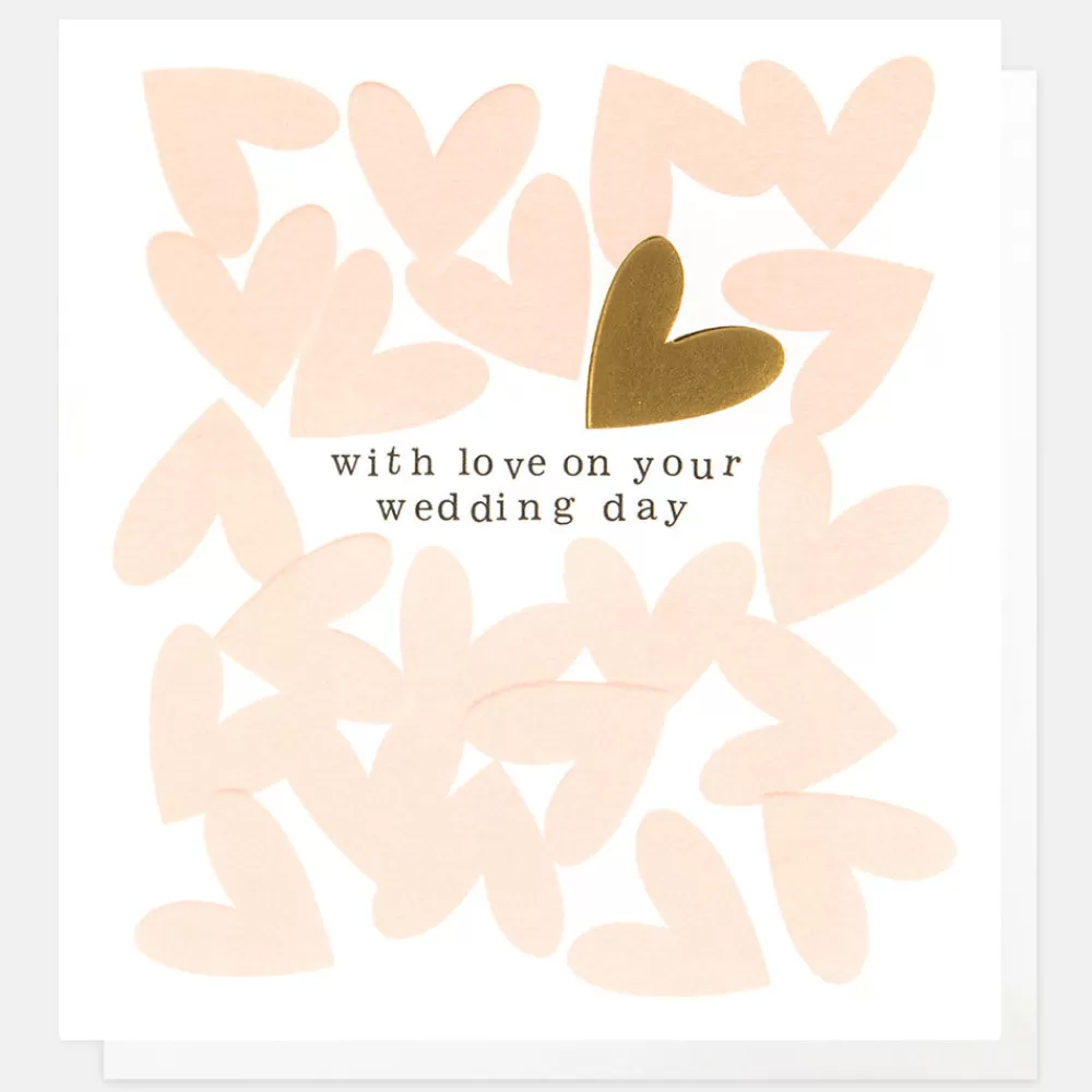 Hearts 'With Love On Your Wedding Day' Card>Caroline Gardner Cheap