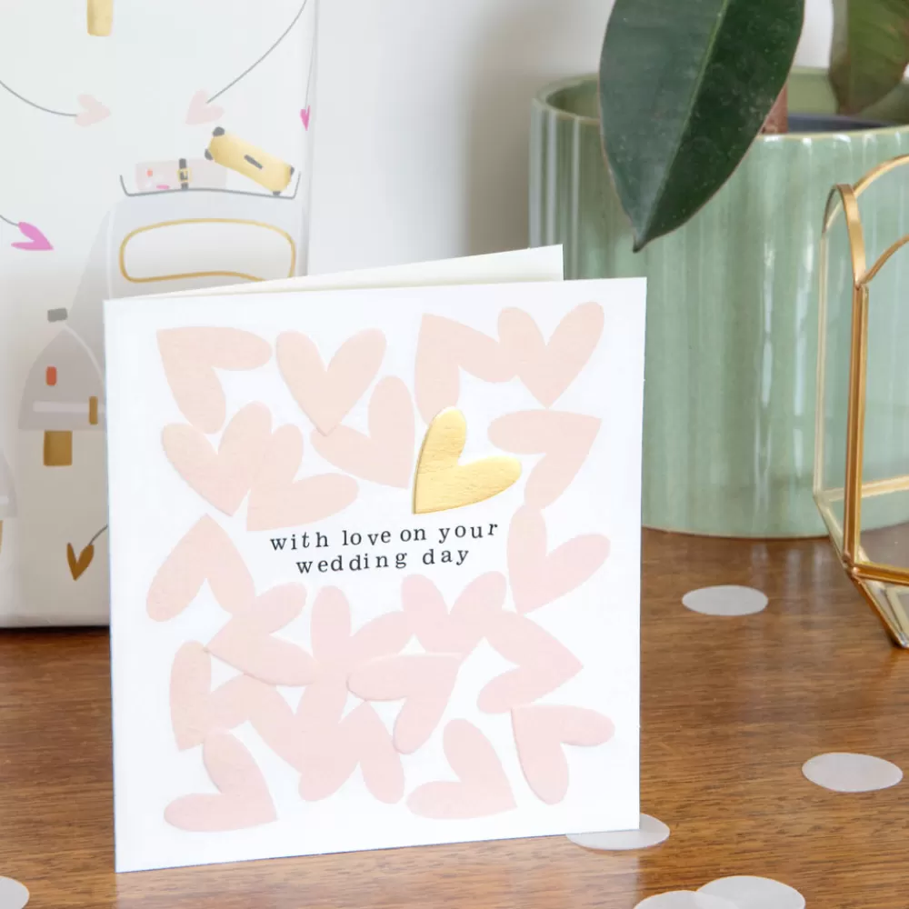 Hearts 'With Love On Your Wedding Day' Card>Caroline Gardner Cheap