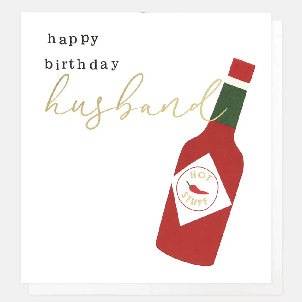 Hot Sauce Birthday Card For Husband>Caroline Gardner Hot