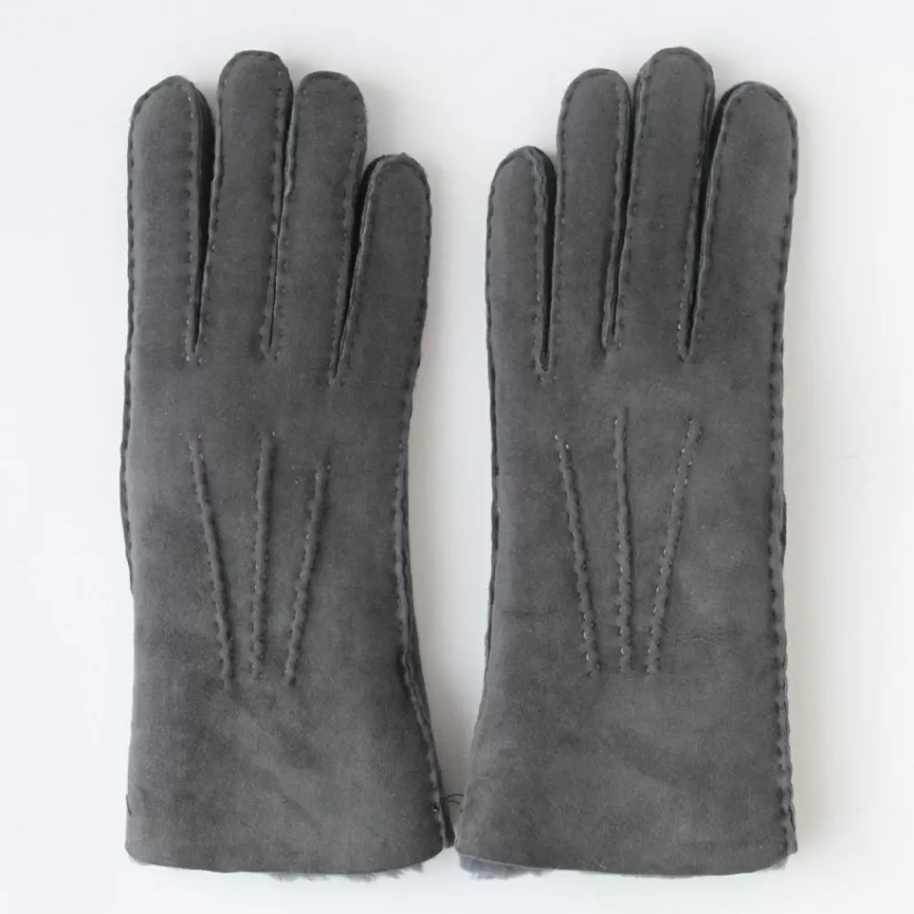 Iron Shearling Gloves>Caroline Gardner Sale