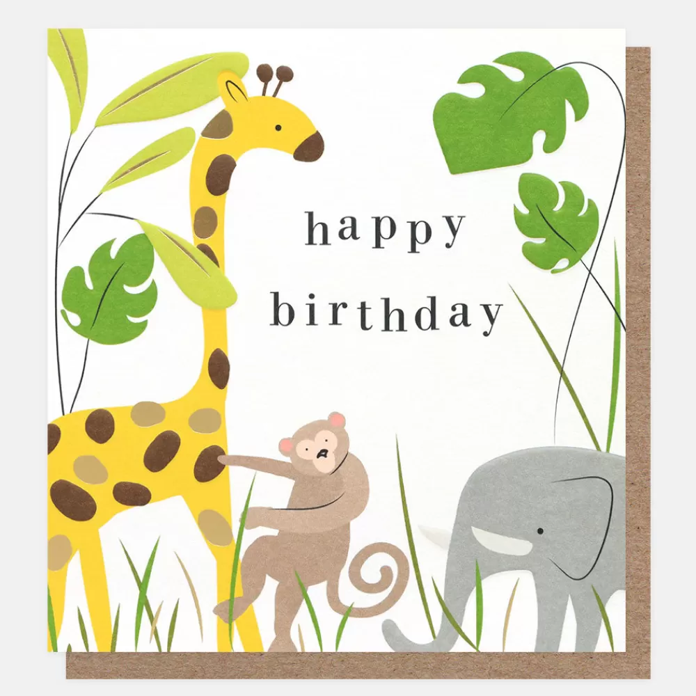 Jungle Animals Birthday Card>Caroline Gardner Shop