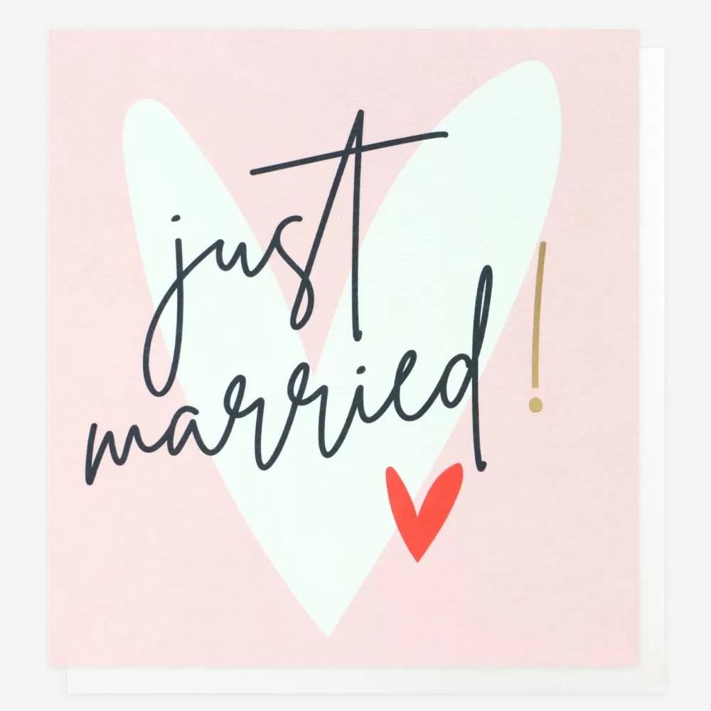 Just Married Hearts Wedding Card>Caroline Gardner Cheap