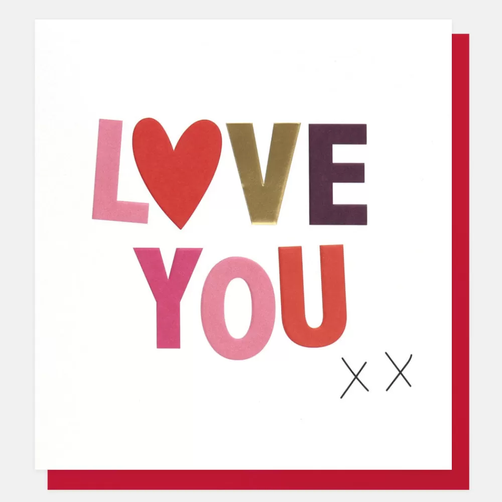 Kisses Love You Card>Caroline Gardner Fashion