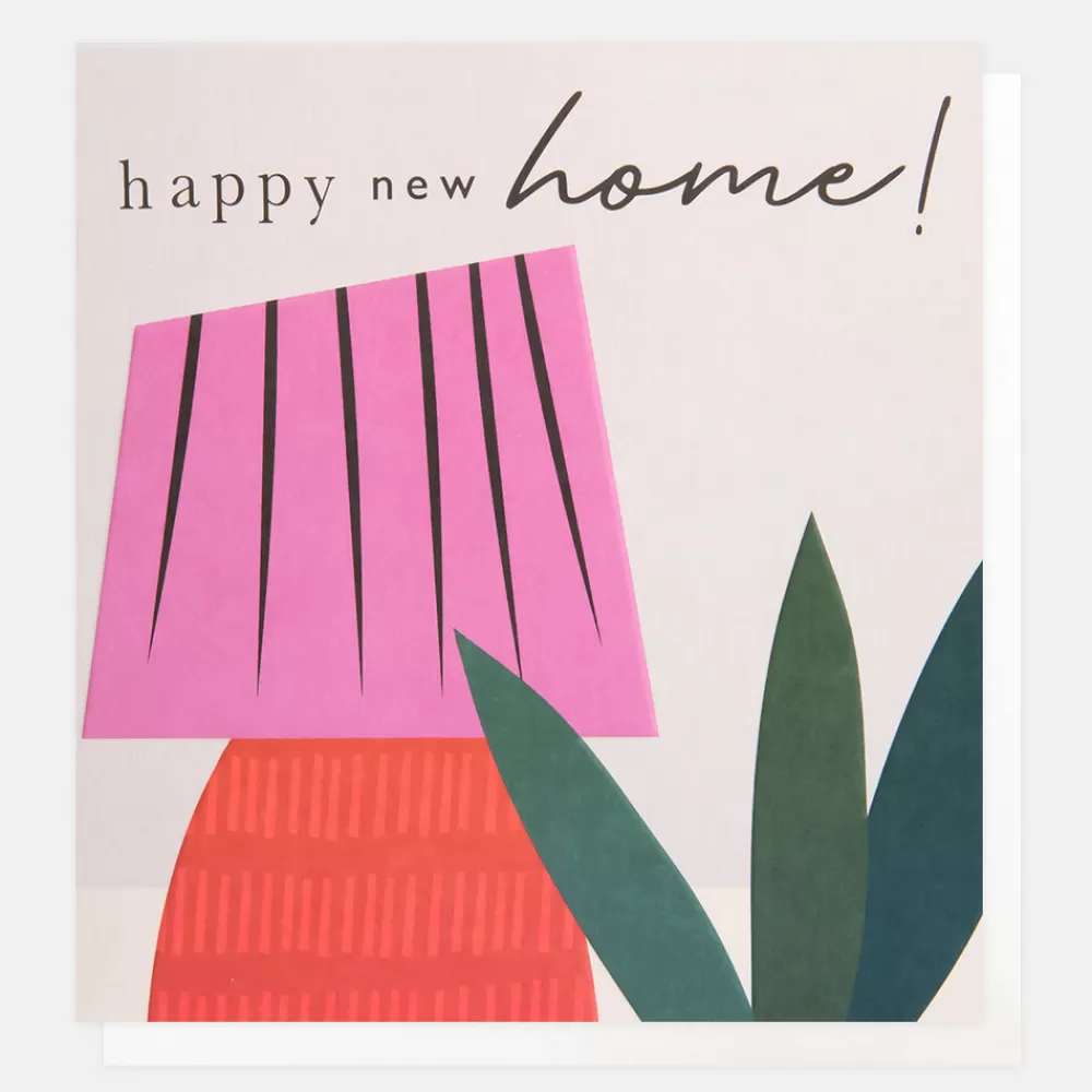 Lamp & Plant New Home Card>Caroline Gardner Clearance