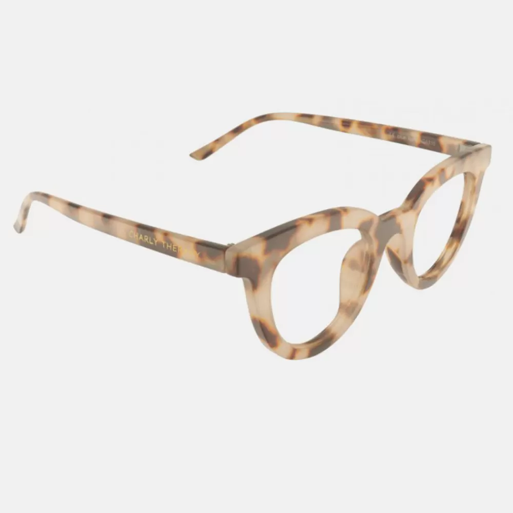 Latte Agatha Blue Light Glasses>Caroline Gardner Discount