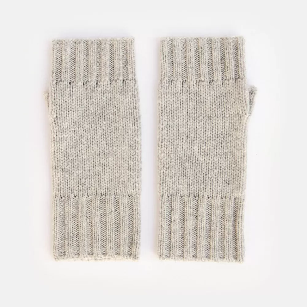 Light Grey Cashmere Wrist Warmers>Caroline Gardner Outlet