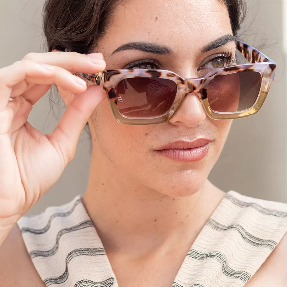 Light Tortoiseshell Rosie Sunglasses>Caroline Gardner Best