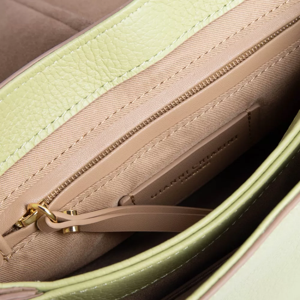 Lime Leather Helena Saddle Bag>Caroline Gardner Discount