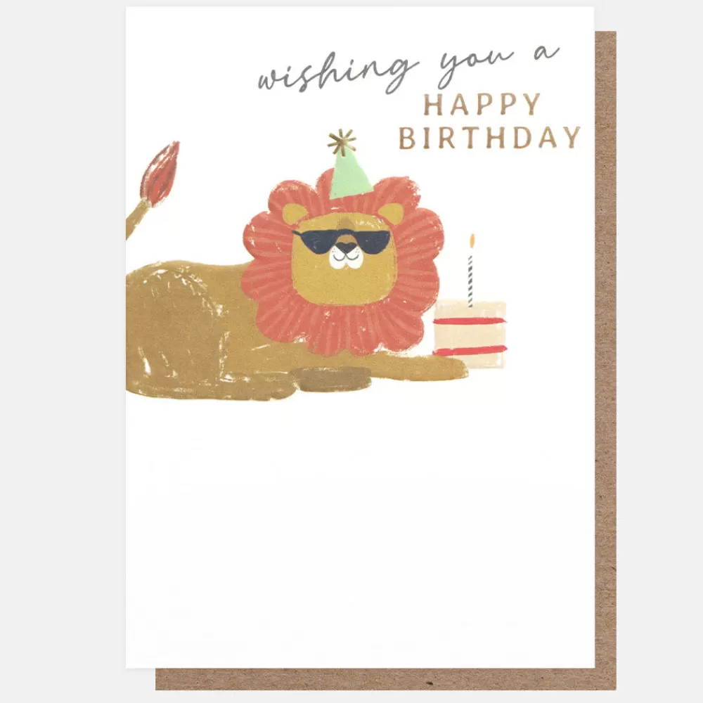 Lion In Sunglasses Birthday Card>Caroline Gardner Cheap