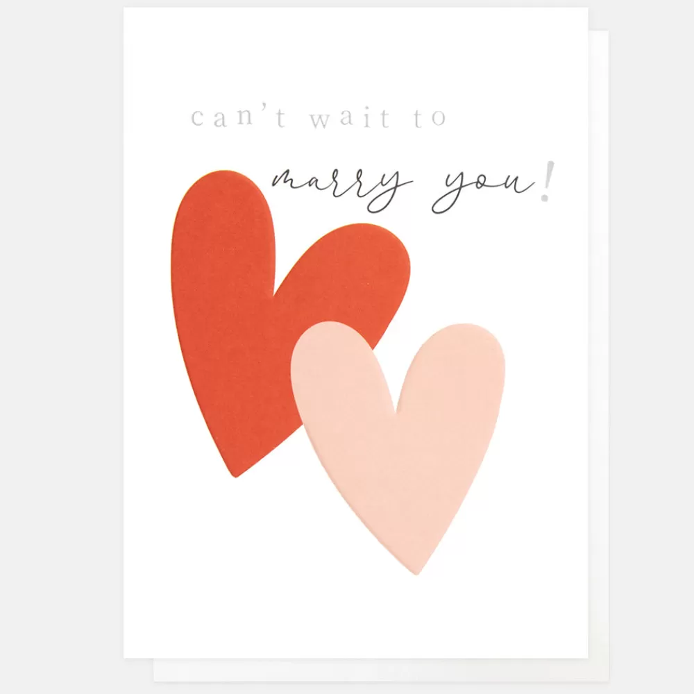 Love Hearts Can't Wait To Marry You Card>Caroline Gardner Flash Sale