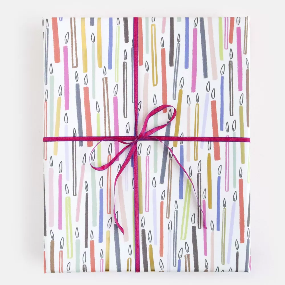 Lovely Multi Candles Wrapping Paper>Caroline Gardner Cheap