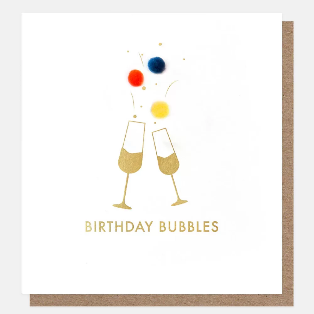 Mini Poms Bubbles Birthday Card>Caroline Gardner Sale