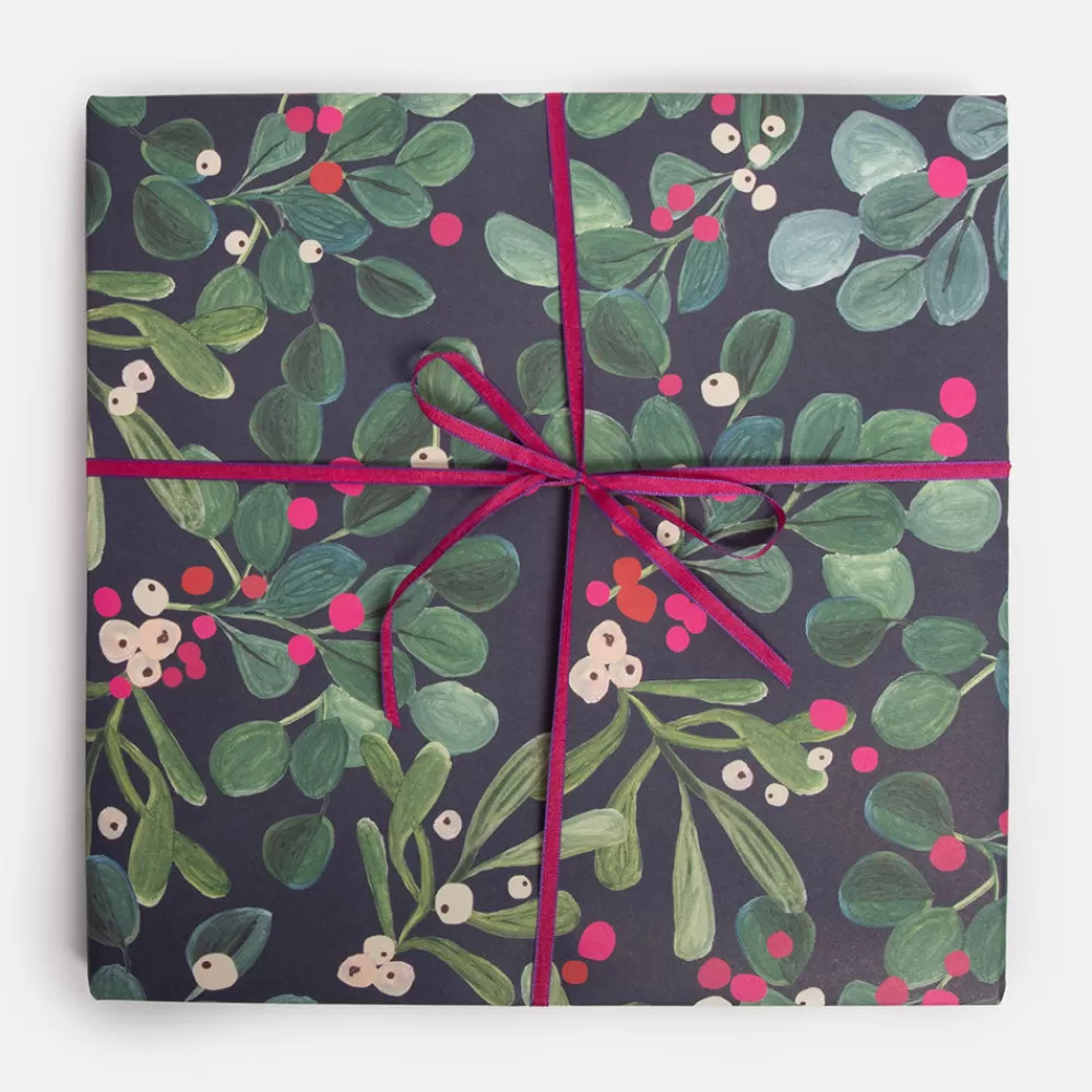 Mistletoe & Eucalyptus Christmas Wrapping Paper>Caroline Gardner Sale