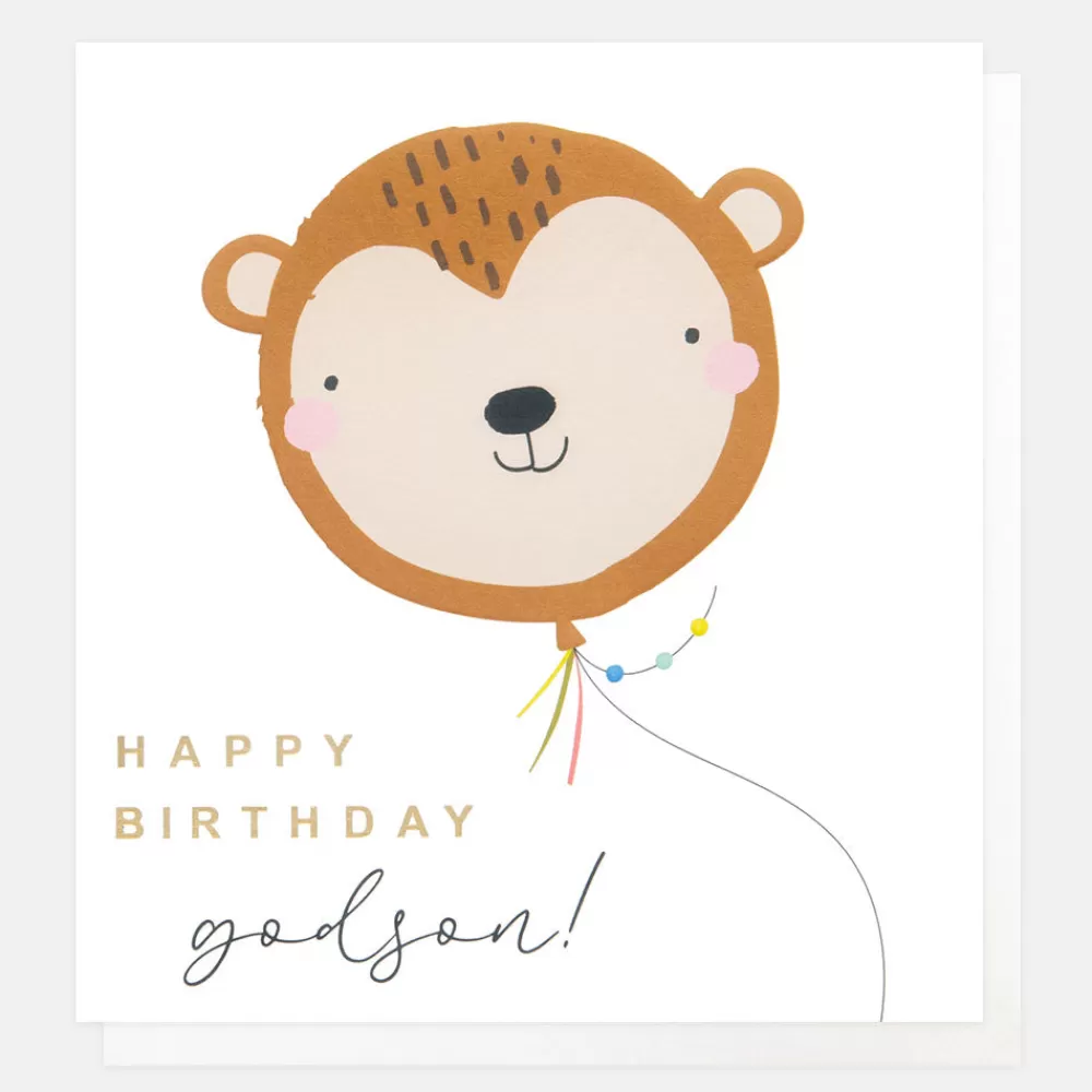 Monkey Balloon Birthday Card For Godson>Caroline Gardner Flash Sale