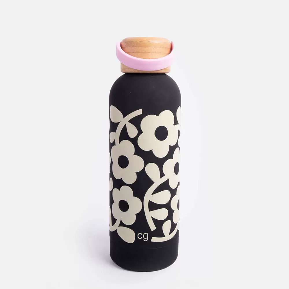 Mono Floral Metal Water Bottle>Caroline Gardner Hot