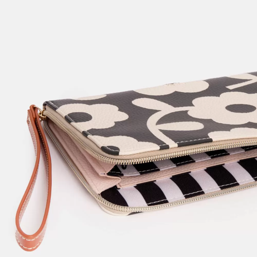 Mono Floral Travel Pouch>Caroline Gardner Shop