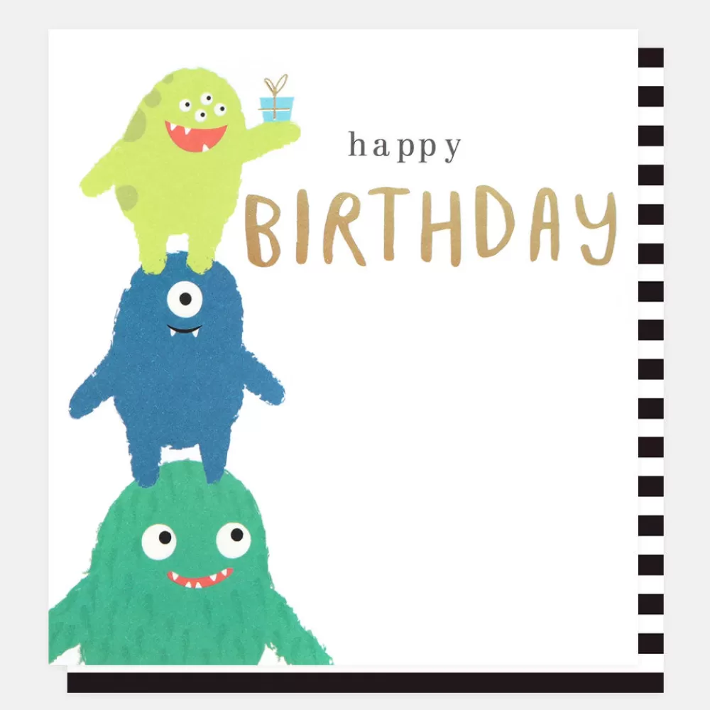 Monster Stack Birthday Card>Caroline Gardner Store