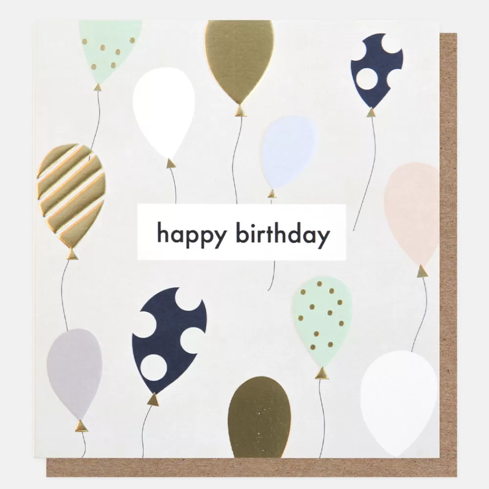 Multi Balloons Birthday Card>Caroline Gardner Fashion