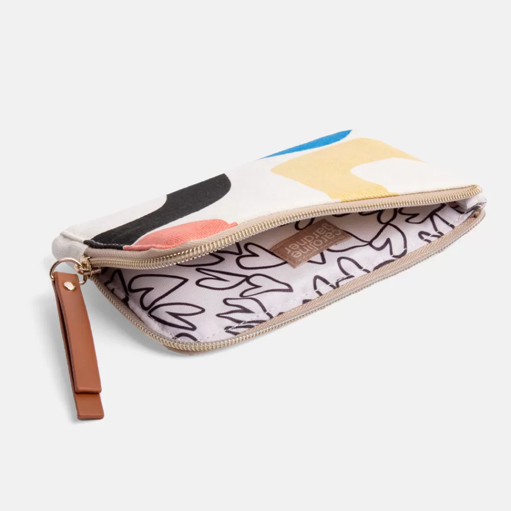 Multi Loop Padded Zip Pouch>Caroline Gardner Clearance