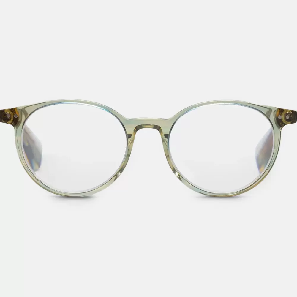 Olive Crystal 'Case Closed' Reading Glasses>Caroline Gardner Shop