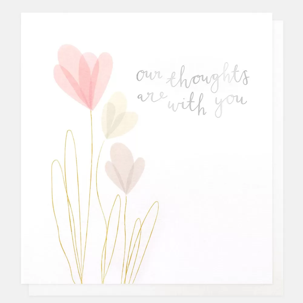 Our Thoughts Are With You Sympathy Card>Caroline Gardner Flash Sale