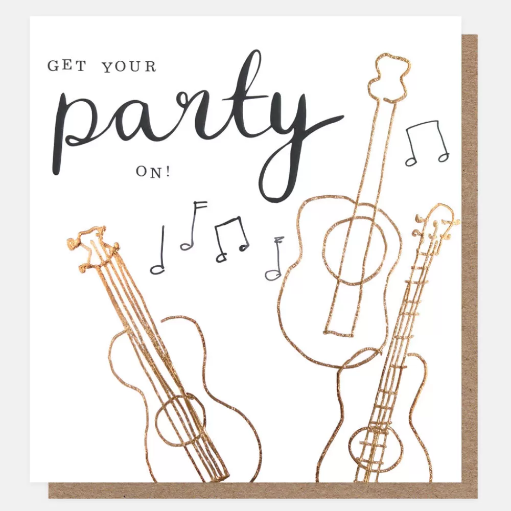 Party Guitars Birthday Card>Caroline Gardner Best