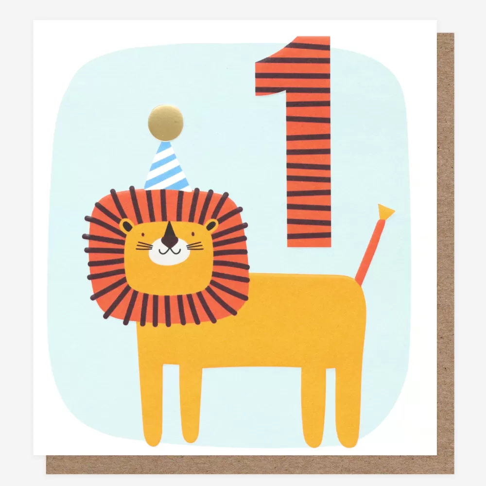 Party Lion 1st Birthday Card>Caroline Gardner Cheap