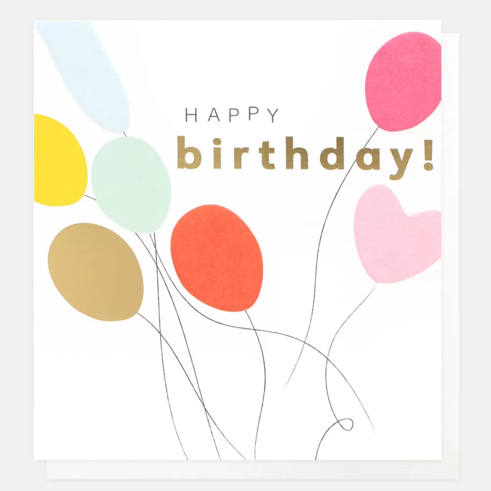 Pastel Balloons Birthday Card>Caroline Gardner Store