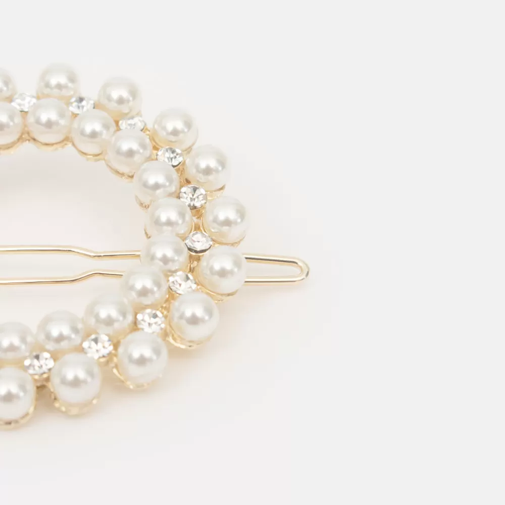 Pearl Crystal Hair Grip>Caroline Gardner Store