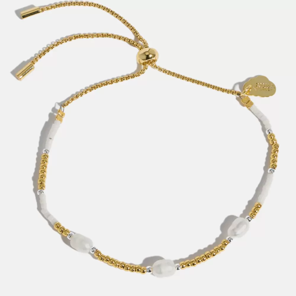 Pearl/Gold Plated Amelia Bracelet>Caroline Gardner Flash Sale